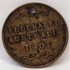 AUSTRALIA 1901 . FEDERATED MEDAL . GENUINE